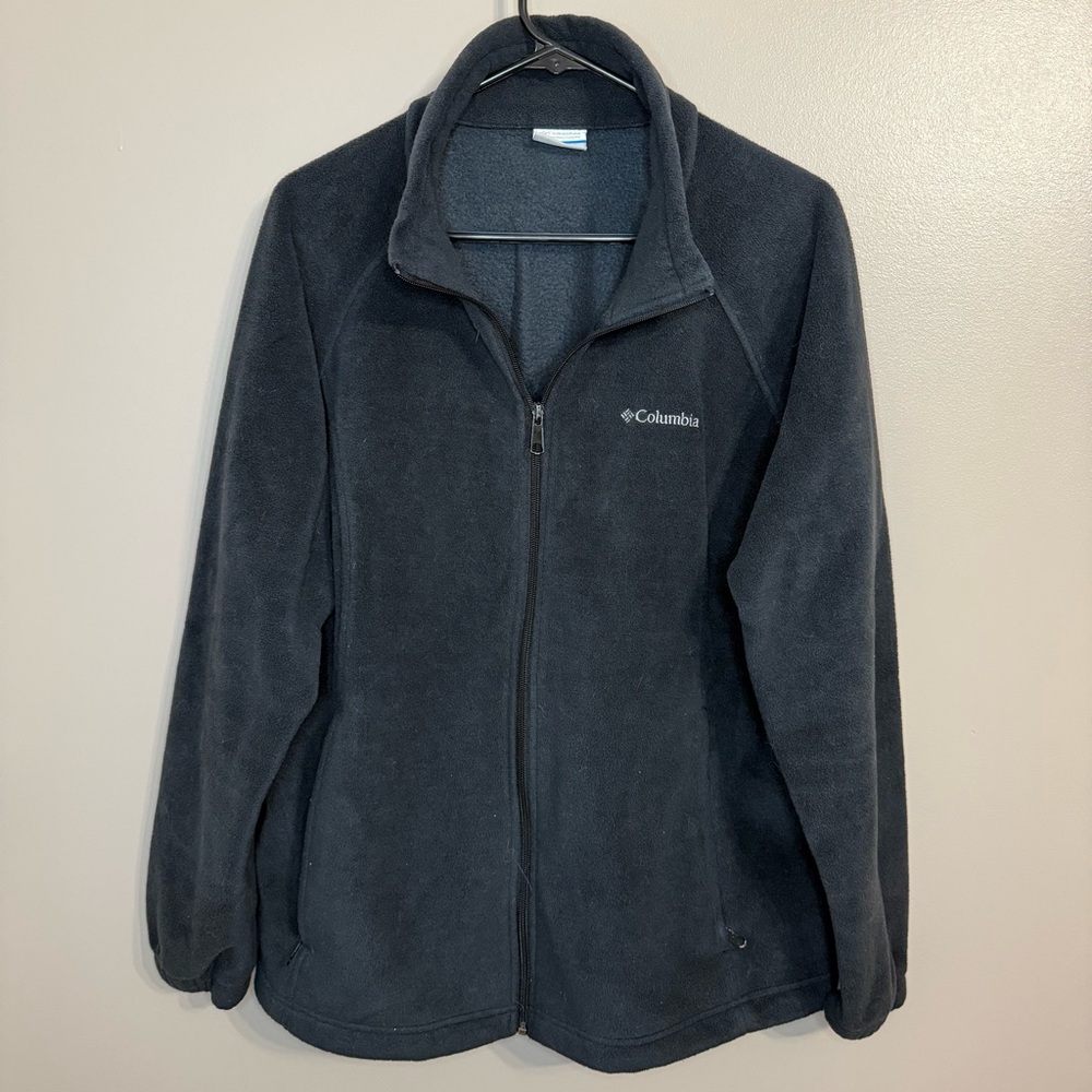Columbia Women's Black Benton Springs Full‎ Zip Fleece Jacket Outdoor Women’s 2X